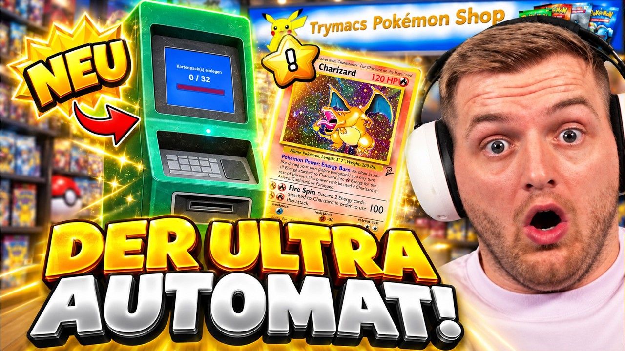 😍😱PACKS ZIEHER AUTOMATEN GEKAUFT! Eigener Pokemon SHOP mit ULTRA GRADINGS - Folge 2 | Trymacs
