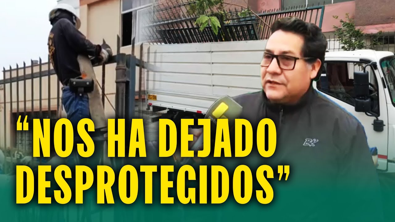 Alcalde quita rejas en Ate y vecinos denuncian hasta robo de mascotas: 