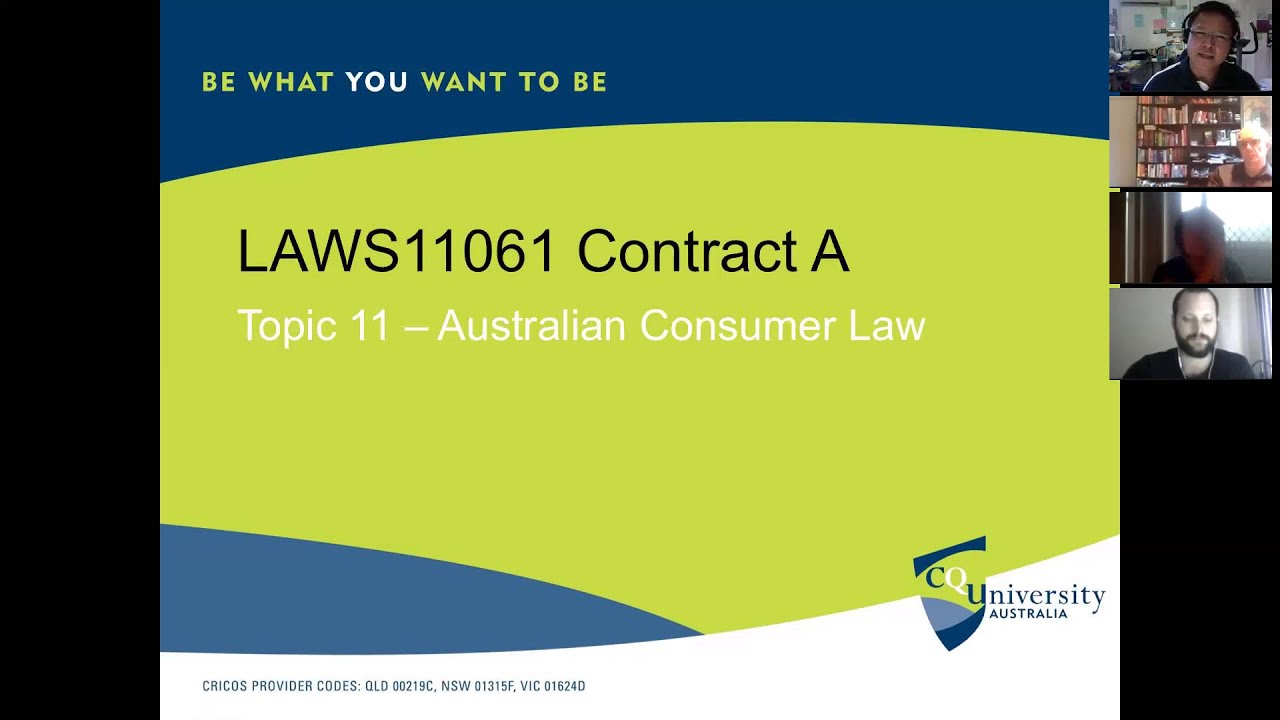 Australian Consumer Law (Tutorial)