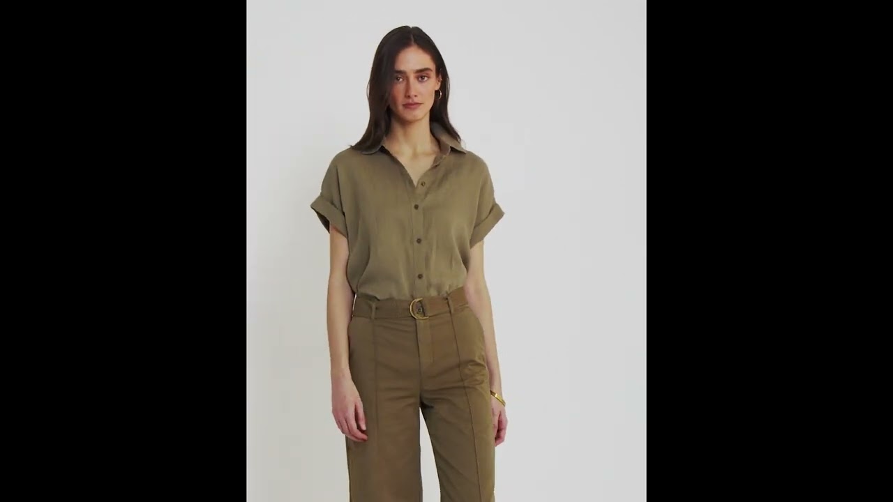 LAUREN Ralph Lauren Linen Dolman Sleeve Shirt SKU: 9571315