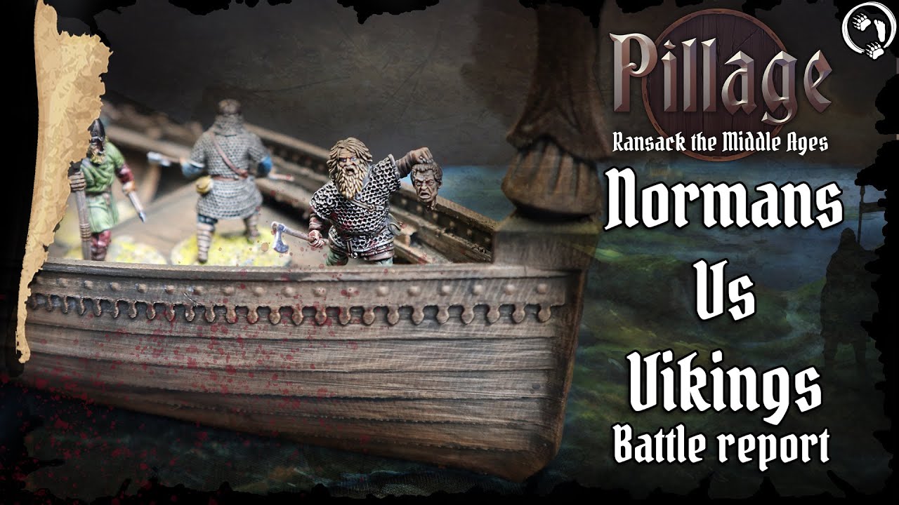The Battle of le Buckfast - Normans vs Vikings - Pillage! Battle Report - Dark Age Skirmish Battles