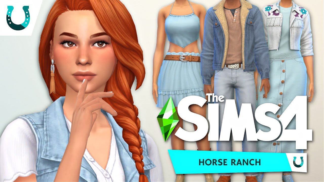 EVERY NEW CAS ITEM 🐴🌿 | Sims 4 Horse Ranch Create A Sim