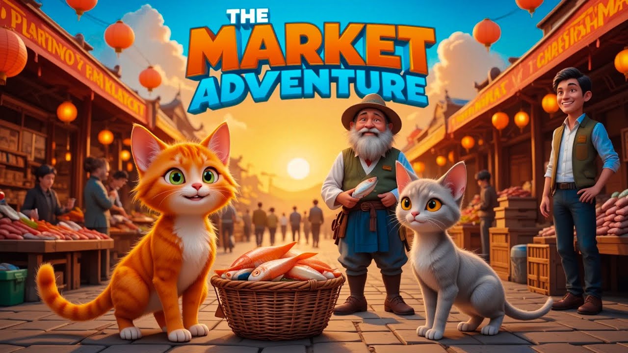 The Market Adventure &ndash; A Heartwarming Animated Cat Story! 🐟🐾Florynix