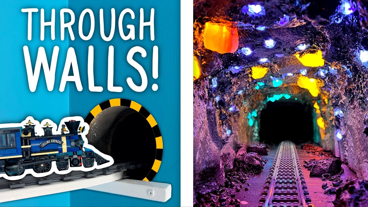 I Built a LEGO Train Around My CEILING!