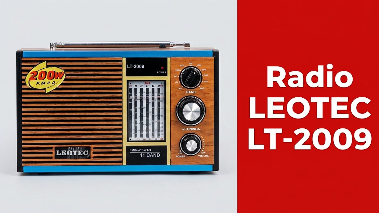 Radio Portabil LEOTEC LT-2009 Unboxing
