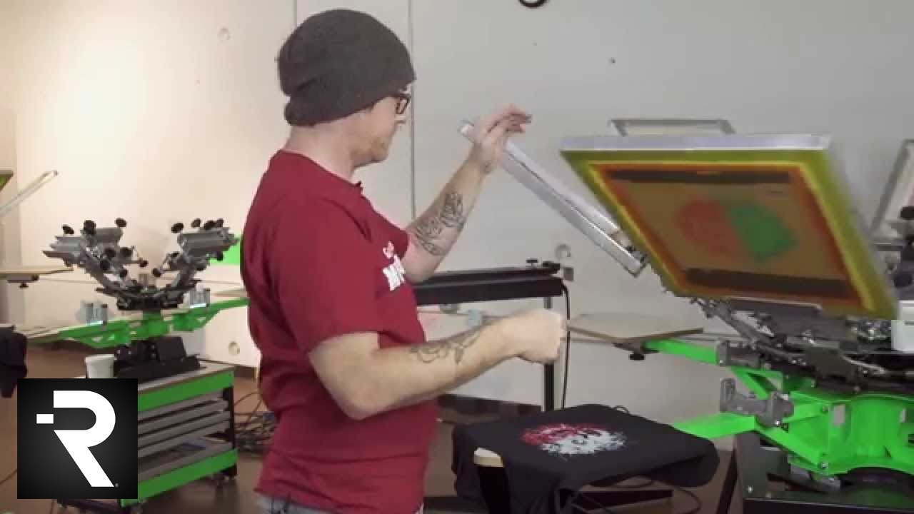 Screen Printing a 6 Color Separation Studio Design
