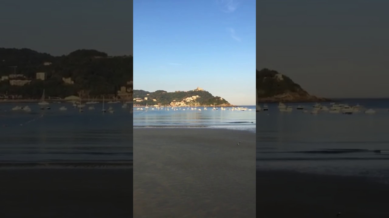 Beautiful Bay Scenery of San Sebasti&aacute;n Spain