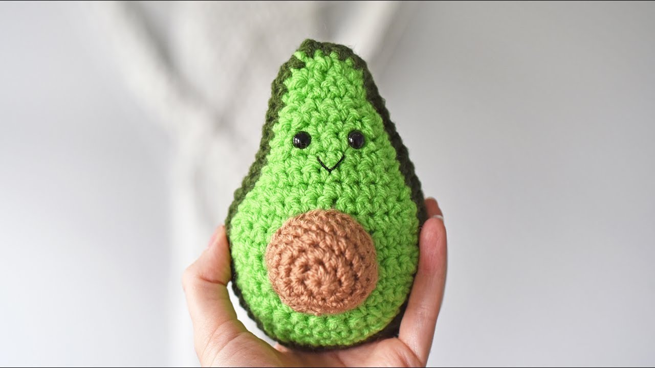 Crochet Avocado Tutorial - WEEK 16 Pregnancy Progress Project
