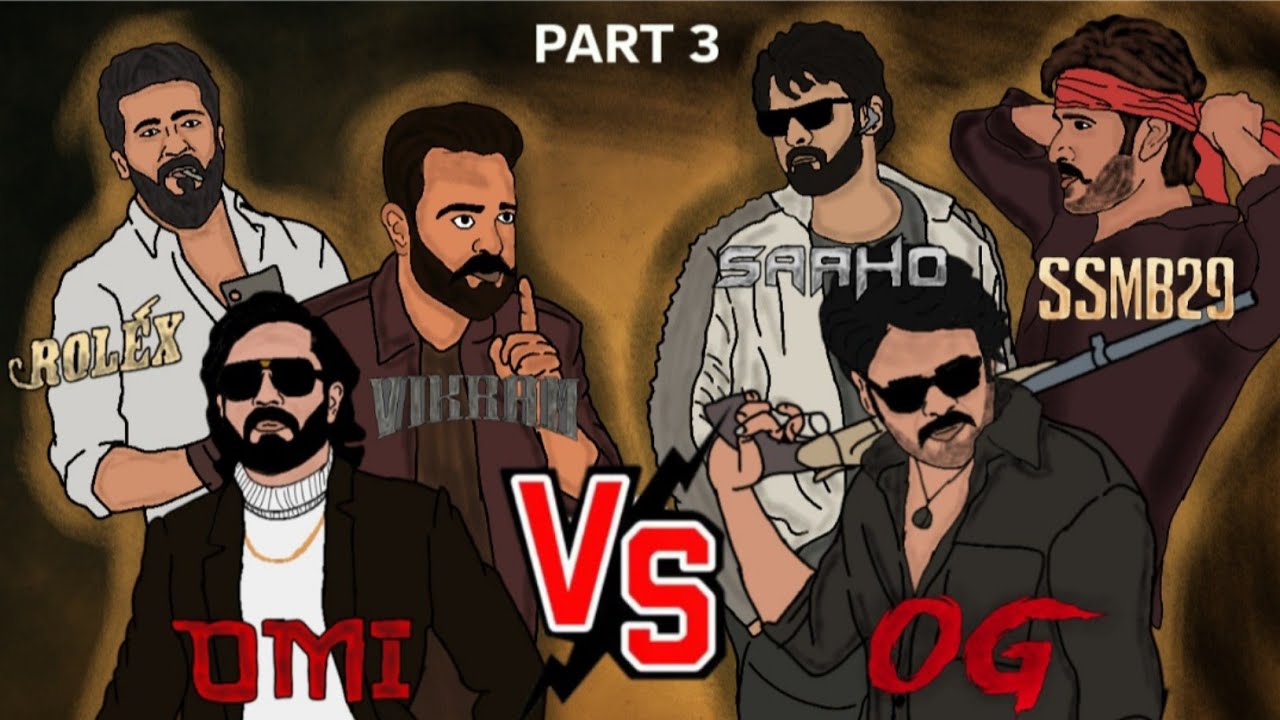 OG x SAAHO VS ROLEX x VIKRAM fight 2d animination || OG vs Rolex ||
