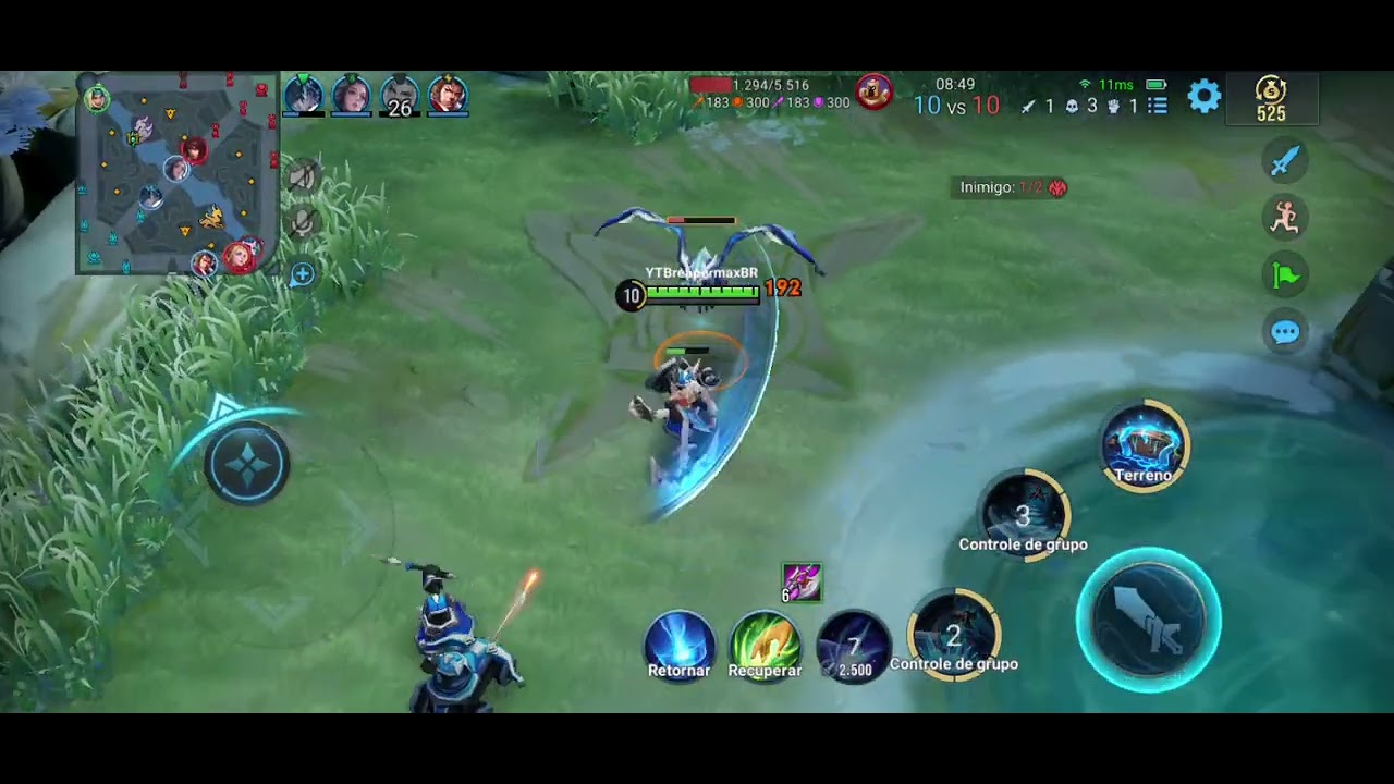 Jogando de defensor no honor of kings