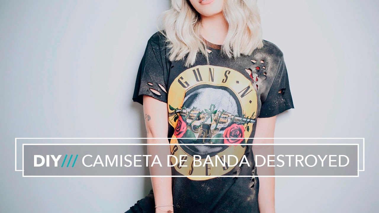 DIY: Camiseta de Banda Destroyed!