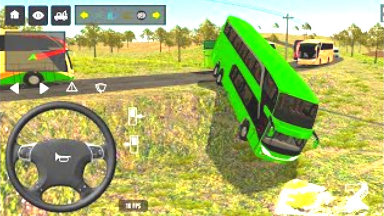 😰Bus🌹Simulator😱Crash Gameplay💥 Bus Fell Into Big Hole Extreme Bus Driving Game