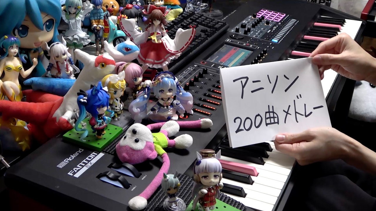 【ピアノ】アニソン200曲をメドレーにして弾いてみた（200 Anime songs Medley）