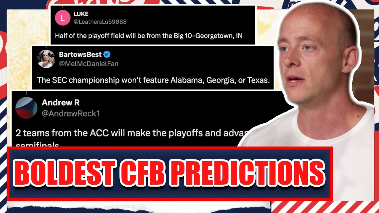 Boldest CFB Predictions For 2026 - Josh Pate's College Football Show