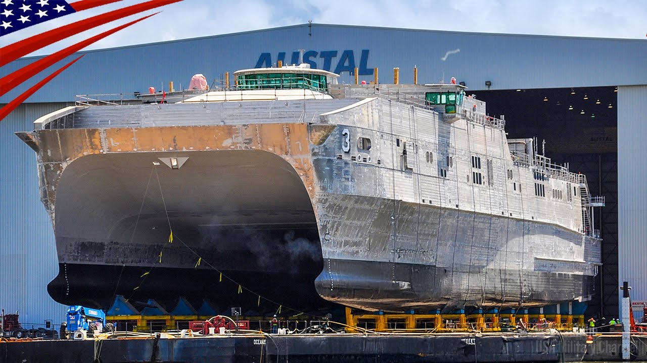 High-Speed Transport Beast: Spearhead-Class at 43 Knots (49 mph; 80 km/h) with Troops, Tanks & Cargo