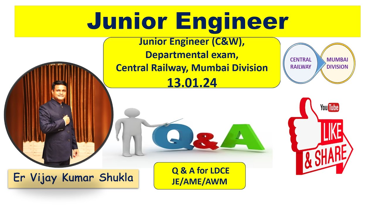 Junior Engineer - Question Paper Solution 13.01.2024