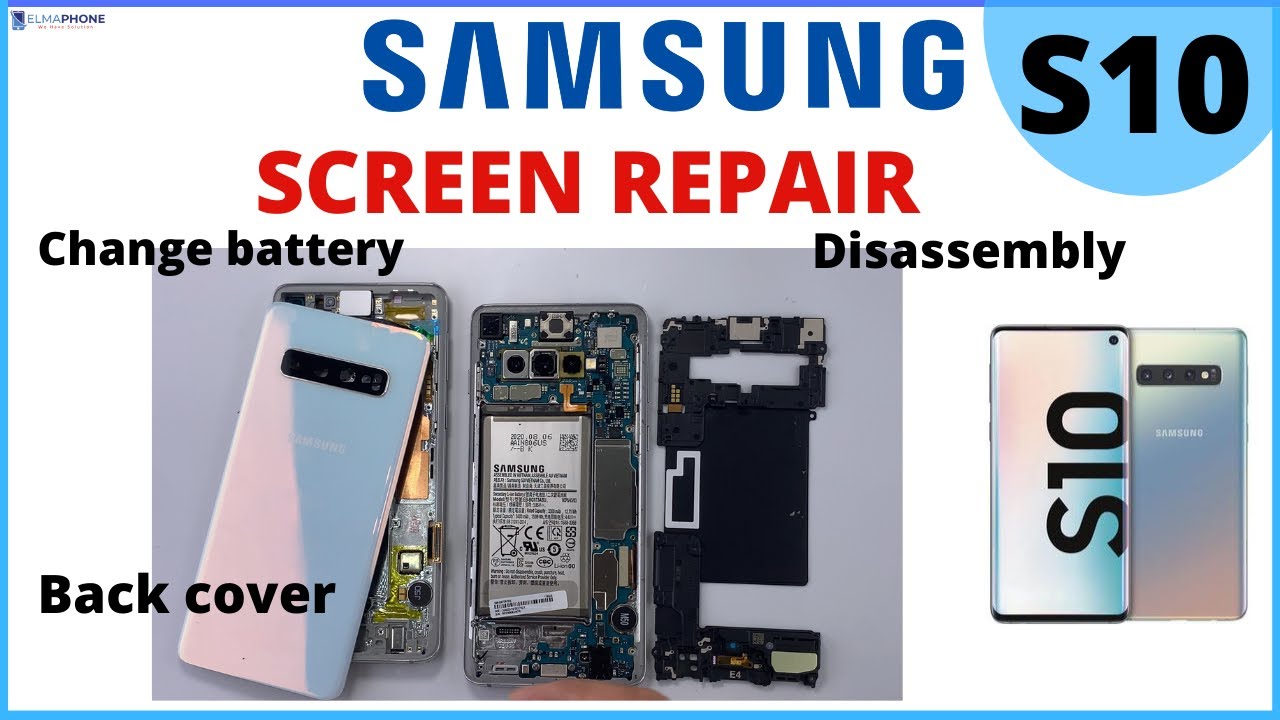 Comment changer écran Samsung s10/ تبديل شاشة سامسونج s10/s10 شاشة مكسرة