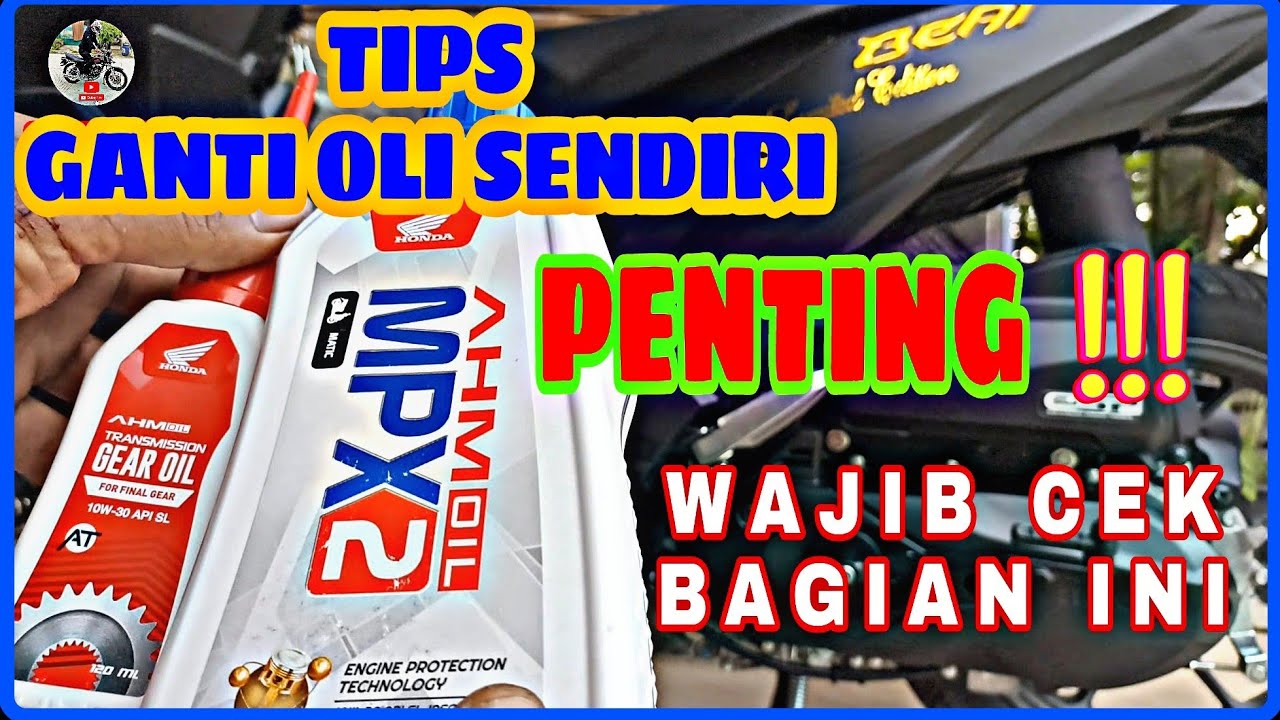 GANTI OLI MOTOR MATIC SENDIRI | TIPS HONDA BEAT STREET #tips #tutorial #trending #diy #beats #beat