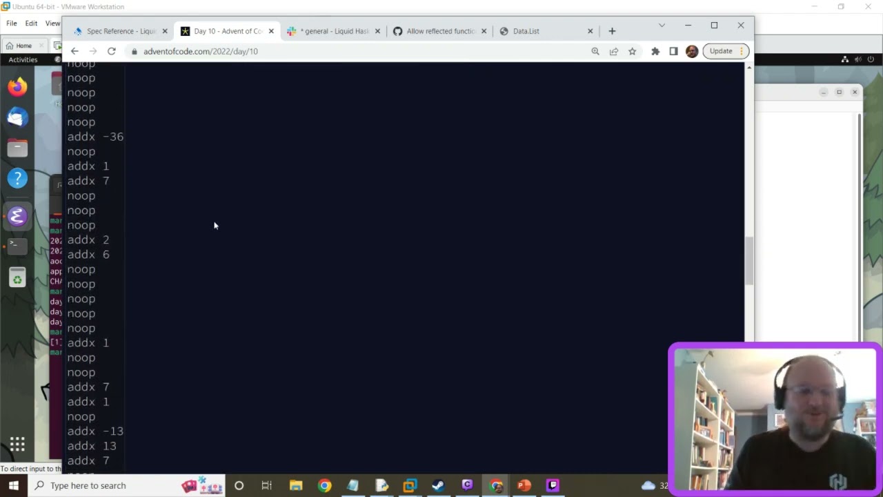 Advent of Code 2022 in Liquid Haskell, day 10