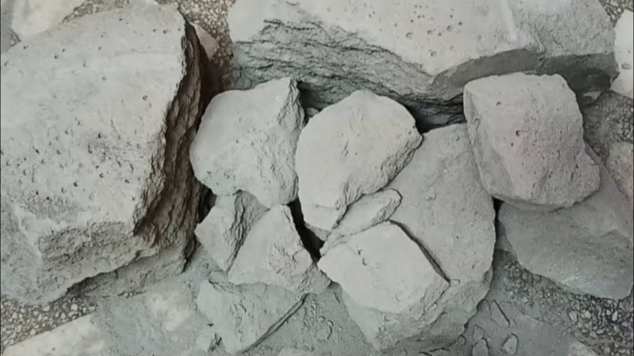 Big Chunks of Soft Crunchy Pure Cement Dry Crumbling on Floor & Dust Play ASMR #938