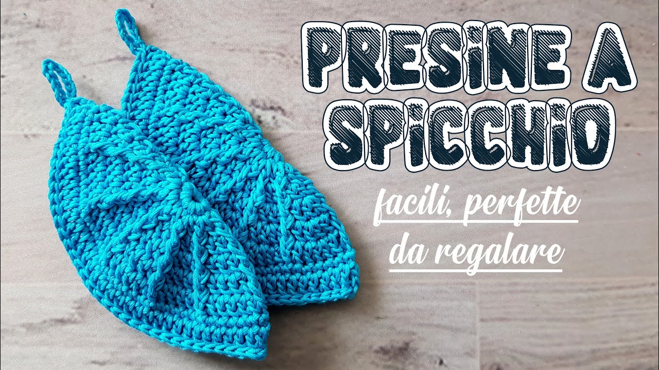 Uncinetto facile   Presine a spicchio #specialeregali