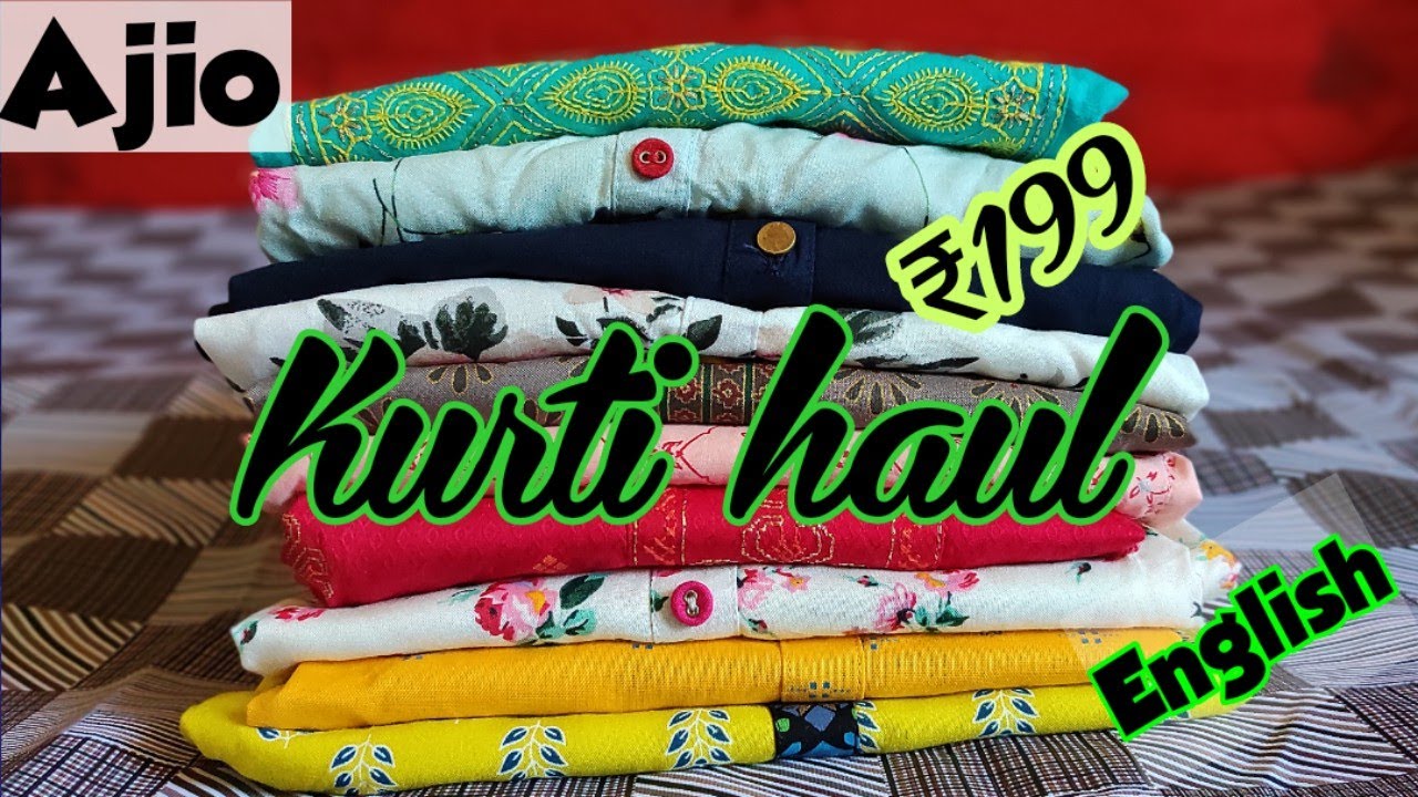 Ajio kurti haul in English || Branded kurtis under ₹200 || Useful for all of us..