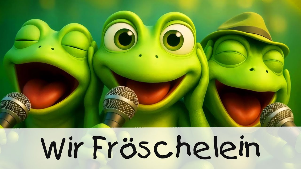 Wir Fröschelein || KINDERLIEDER 3D
