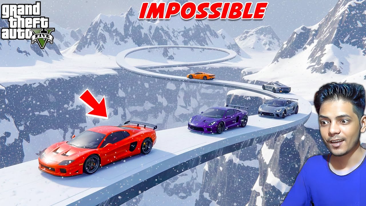 964.99% Players Fail This Impossible Car Parkour Race in GTA 5!