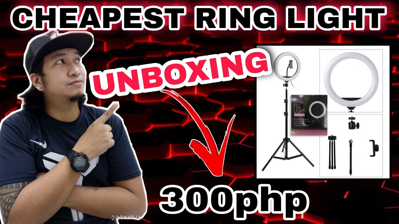UNBOXING THE CHEAPEST RING LIGHT | 300php