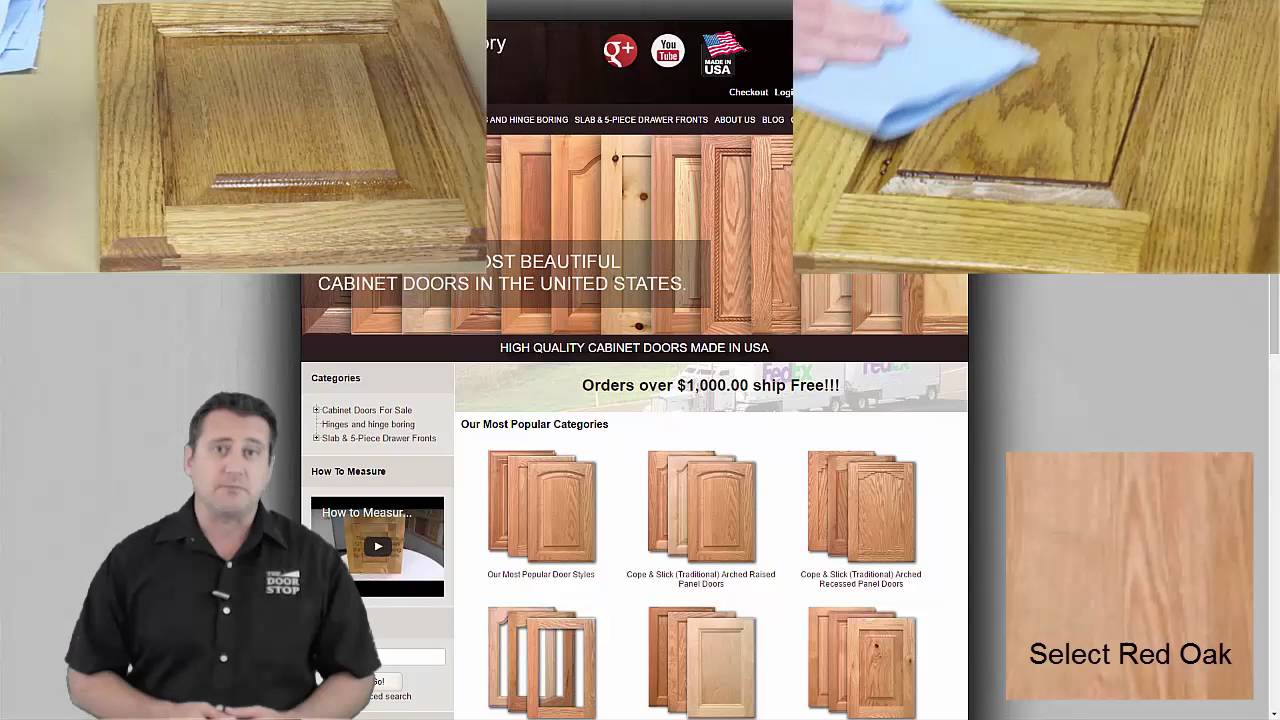 How to stain and Lacquer unfinished cabinet doors with great results