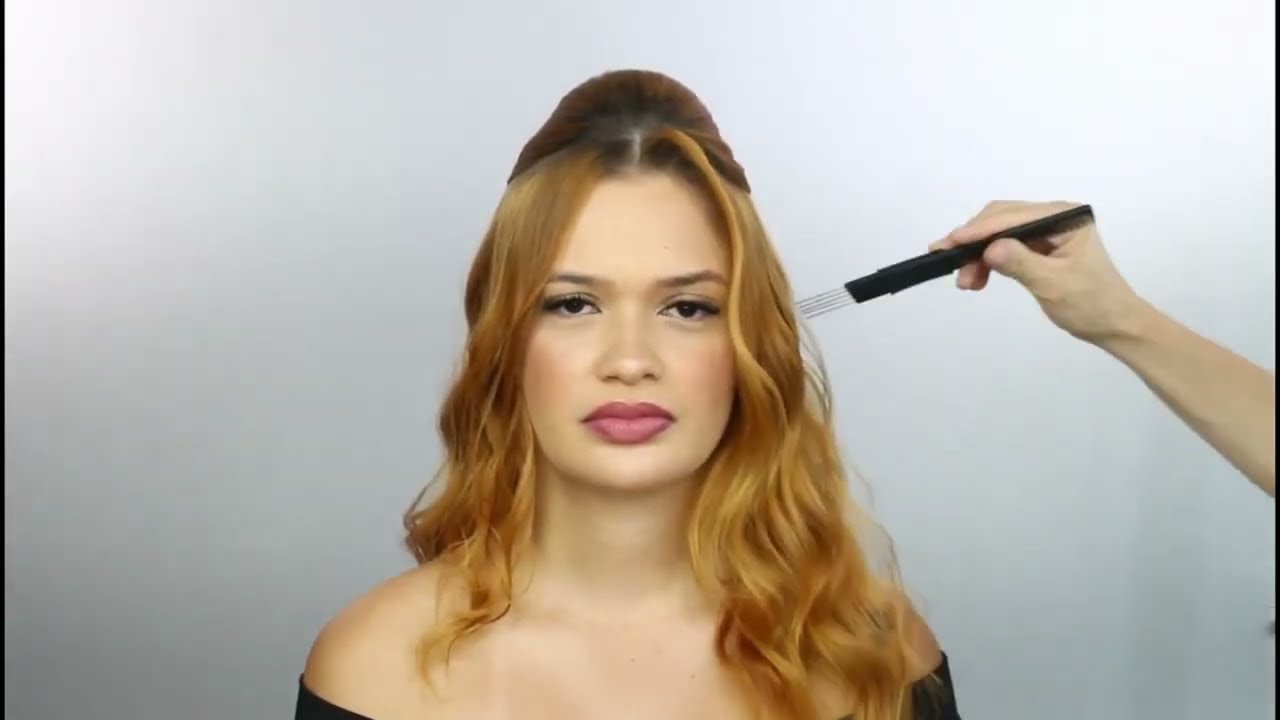 Como fazer um PENTEADO Semi preso - MELHORES MOMENTOS - por Priscila Barbosa
