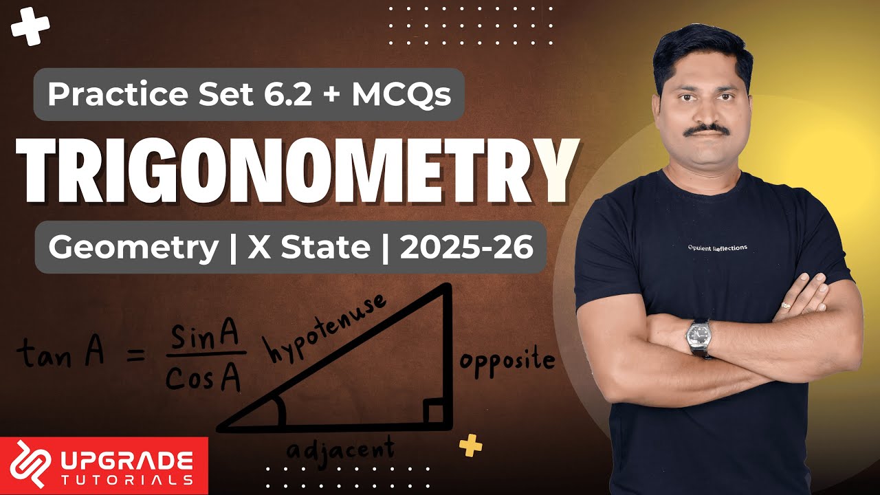 6. Trigonometry | Class 10 State Geometry | MH Board | Ex 6.2 + MCQs  By Bhosale Sir