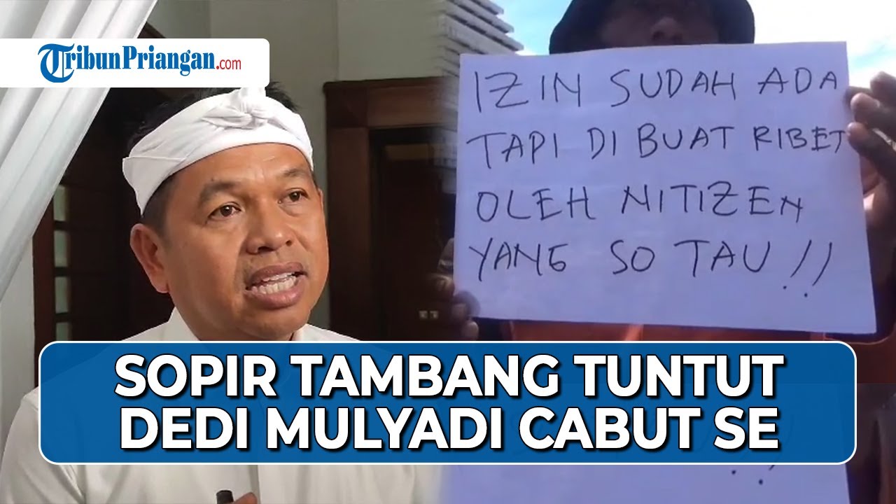 Dedi Mulyadi Dituntut Cabut SE Gubernur, Sopir Tambang Geruduk Gedung Sate