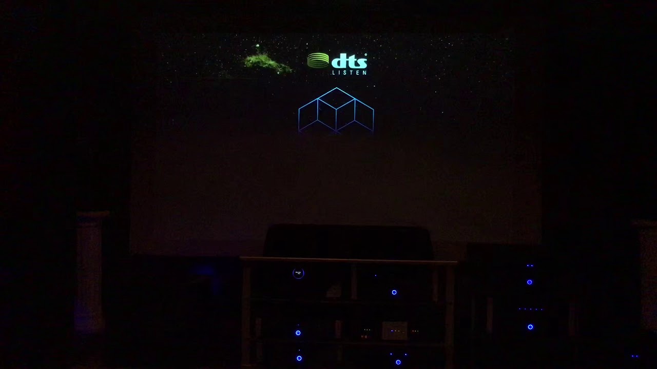 Optoma uhd60 4k projector Dts:x Goldenear Emotiva system
