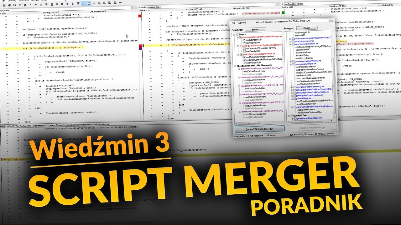 Wiedźmin 3 - SCRIPT MERGER