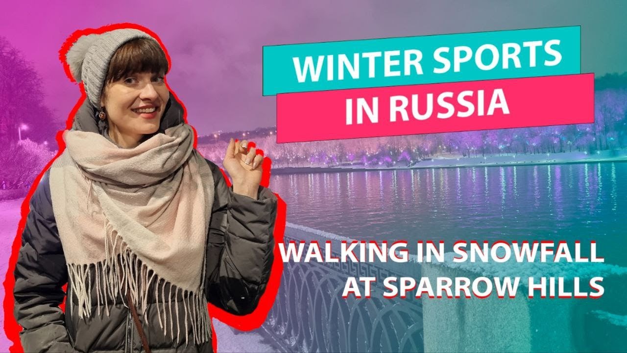 Winter sports in Russia. Ski resort 