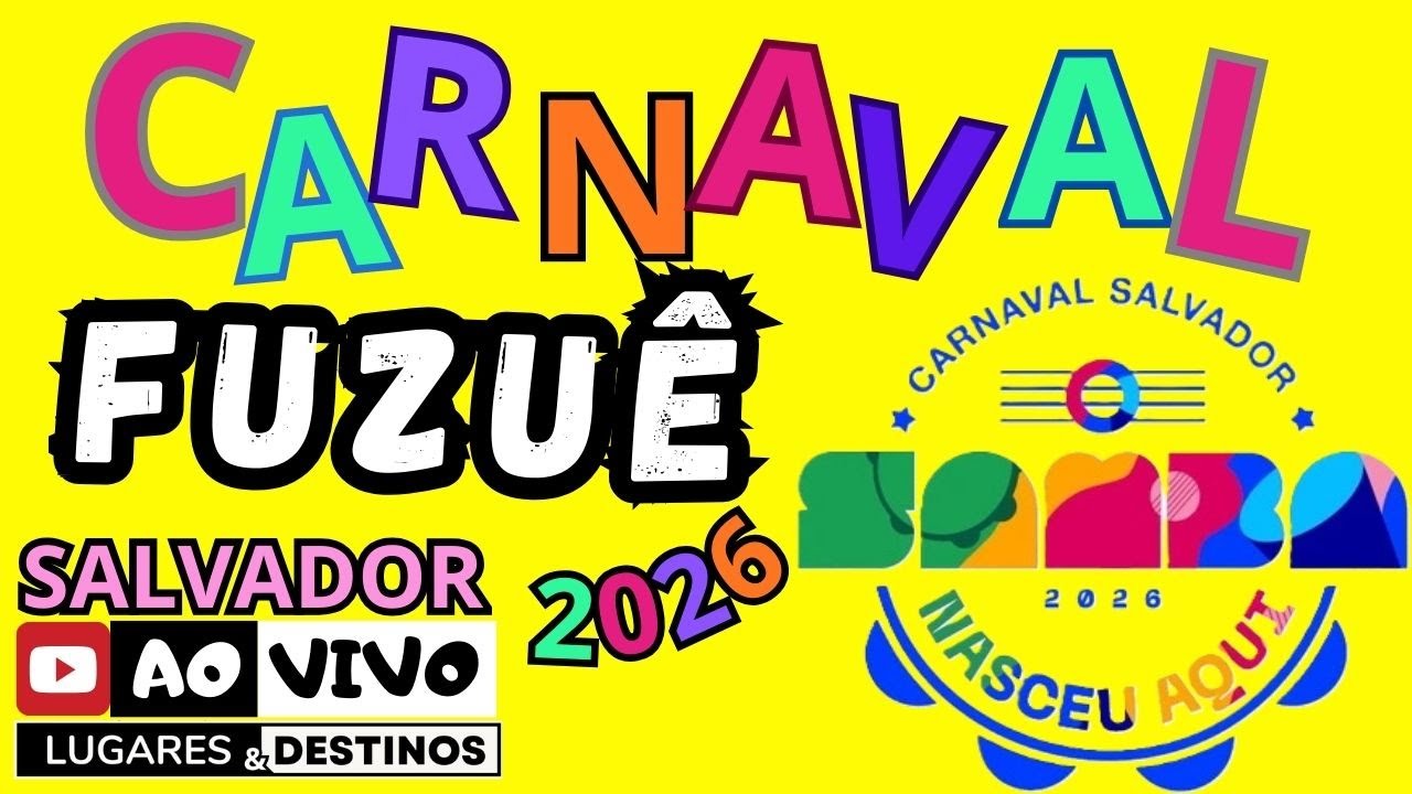 CARNAVAL de SALVADOR 2026 Ao VivO | FUZUÊ Salvador Bahia Brasil | CARNIVAL BRAZIL | IRL