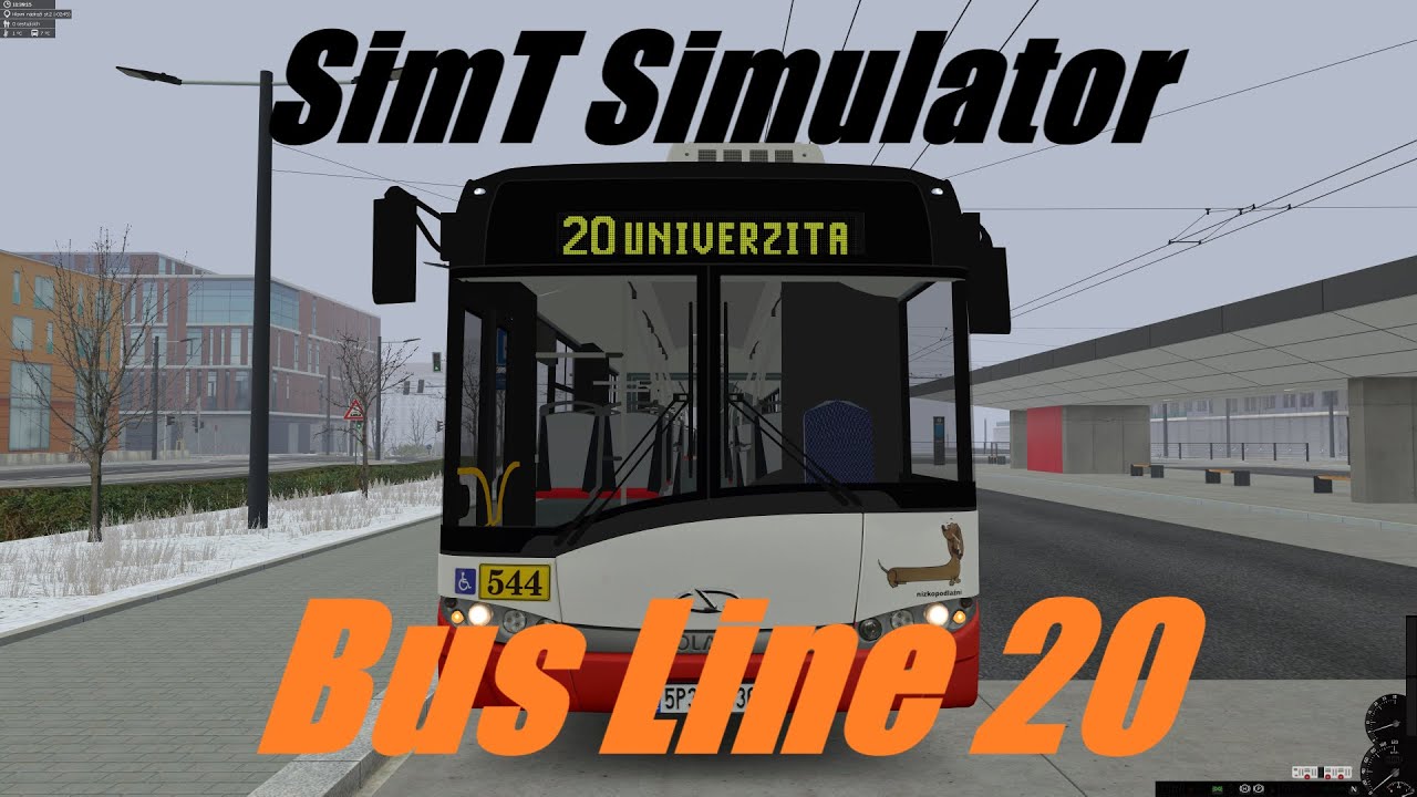 SimT - Bus Line 20 / Full Run / Solaris Urbino 18