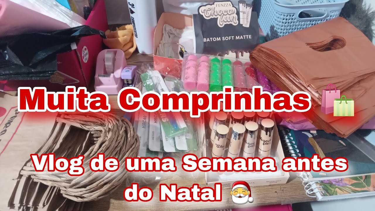 Vlog de uma Semana antes do Natal 🎅/ Muitas comprinhas 🛍