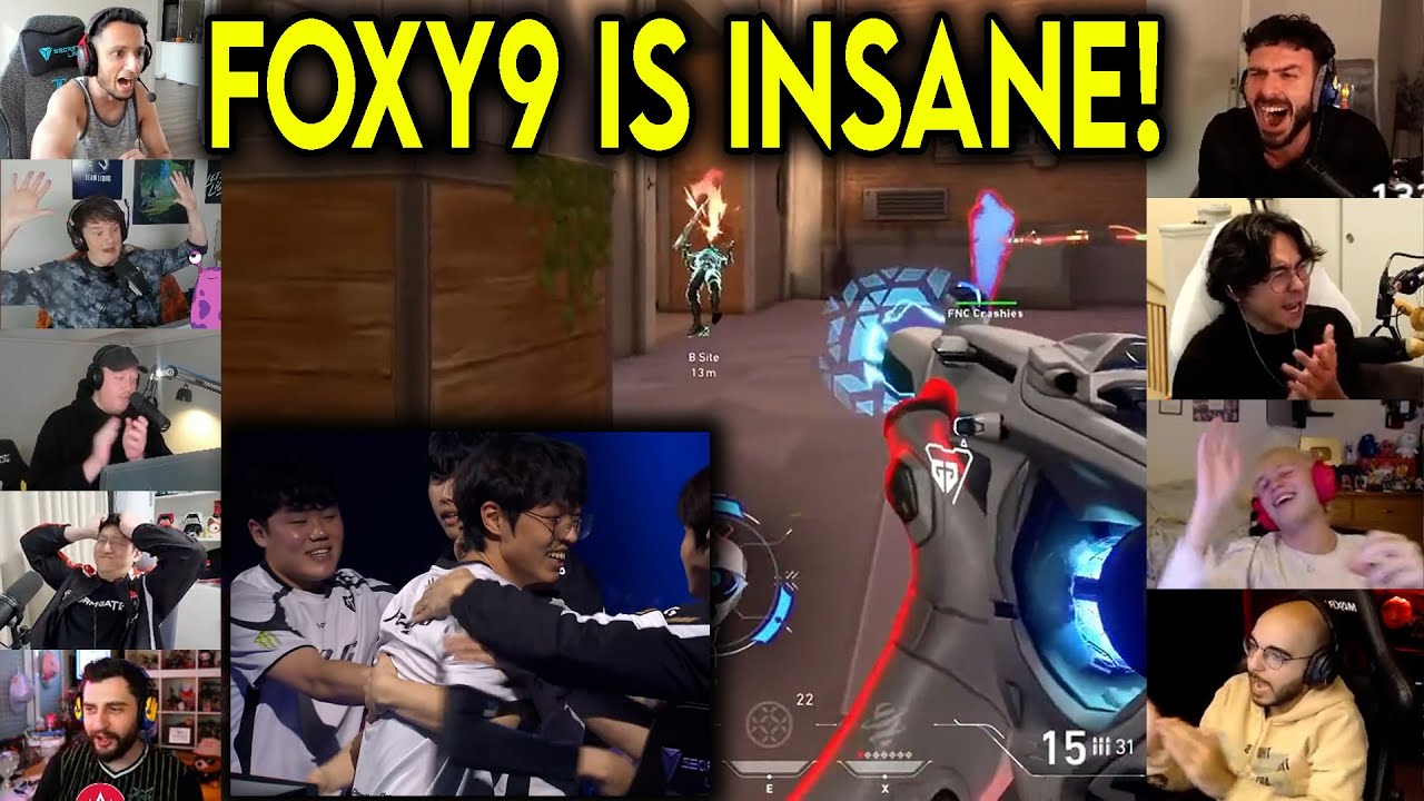 Valorant Streamers Reacts To GENG Foxy9 Insane 4k To Defeat Fnatic In Masters Toronto