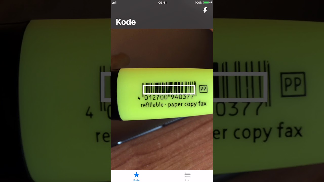 How to scan product code with iPhone