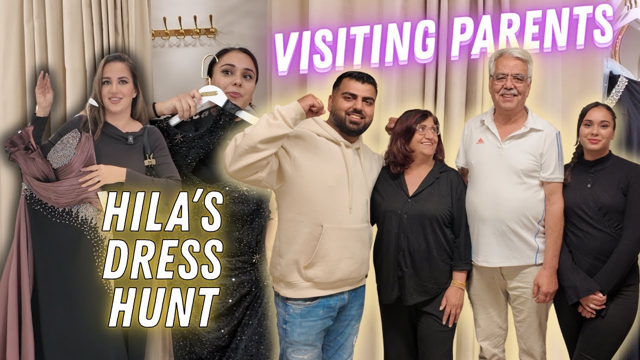 Dress Shopping Trip & Massi’s Family Visit | لباس برای دخترها، خانواده برای مسی| Hilaamassi Vlog 288