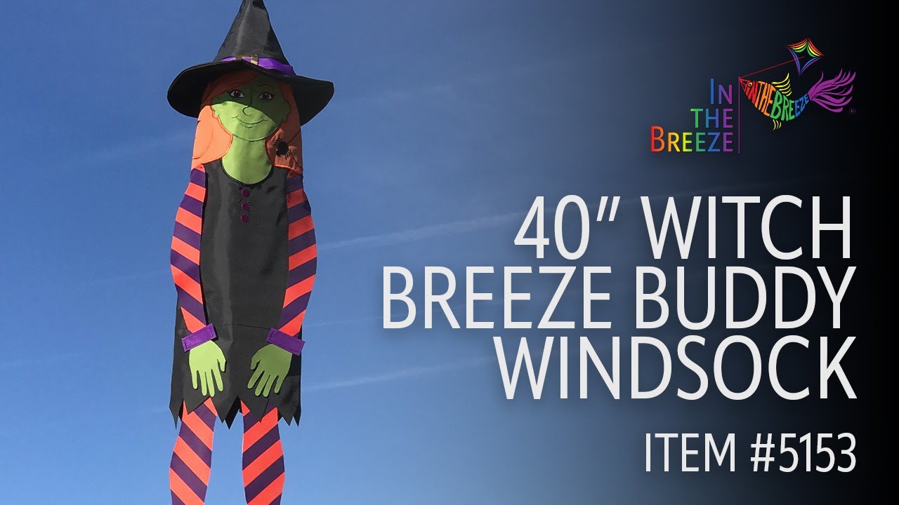 40&rdquo; Witch Breeze Buddy Windsock - In the Breeze