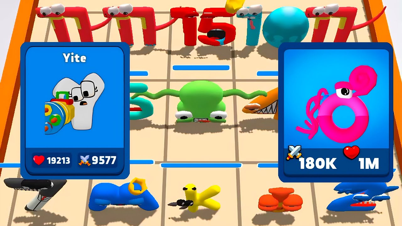 Merge Master Alphabet Number + Merge Monster Alphabet Fusion - Merge Simulator Battles ⭐ 123456789