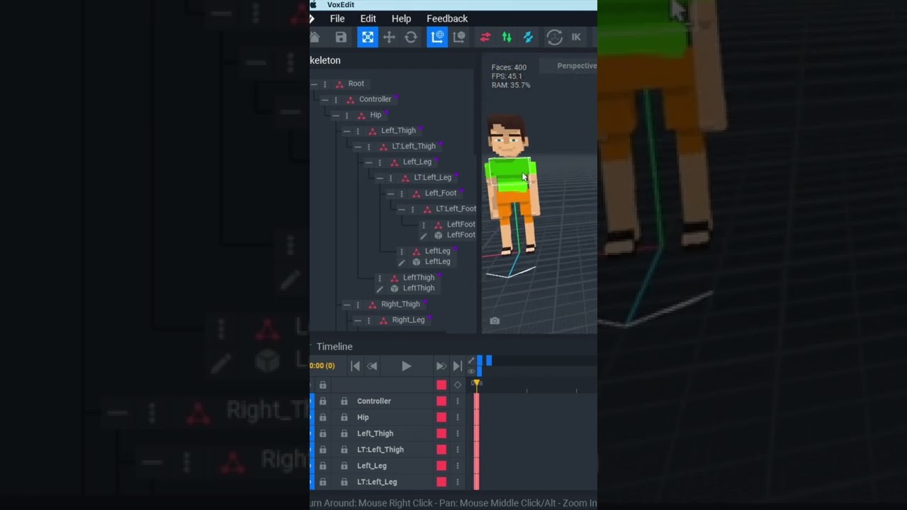 VoxEdit обучение. Разблокировка шаблона