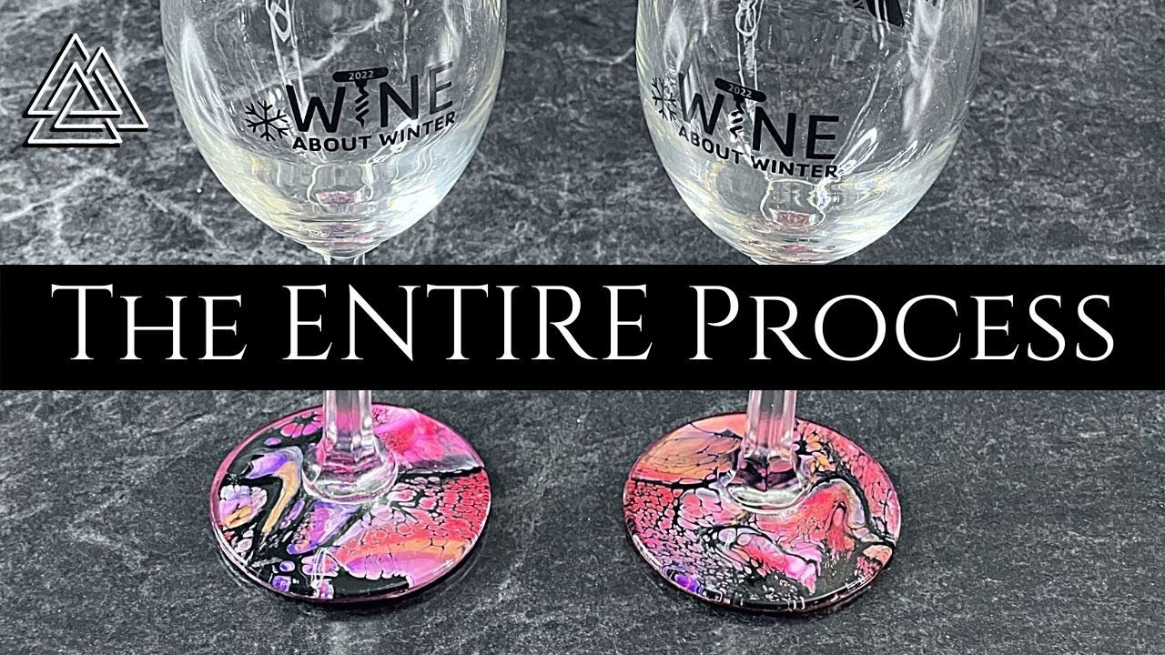 🍷 Excited to show you!! 🤩THE Entire Process of Wine Glass ART | How do you make Unique Wine Glasses?