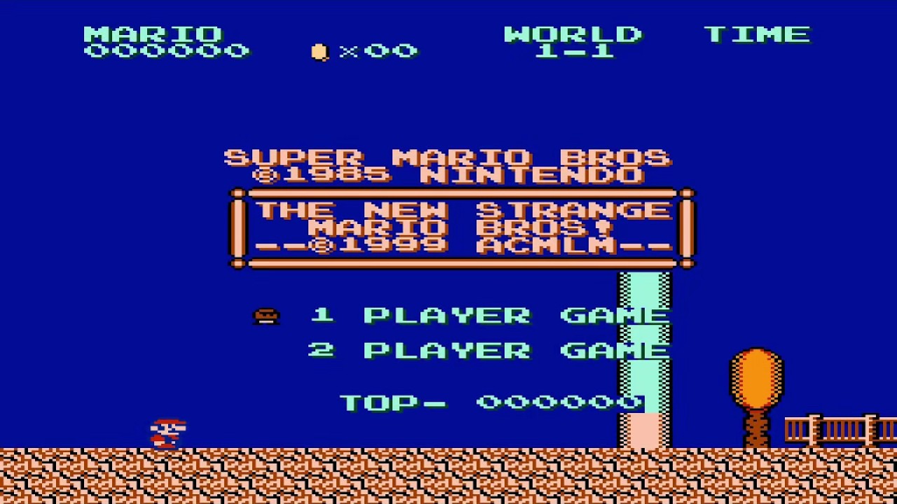 Super Mario Bros. New Strange Mario Bros (NES) Longplay
