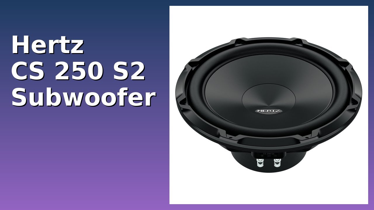 BEWERTUNG (2025): Hertz CS 250 S2 Subwoofer. WESENTLICHE Einzelheiten