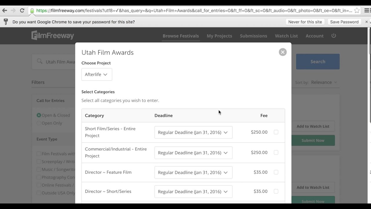 UFA Submission Walkthrough