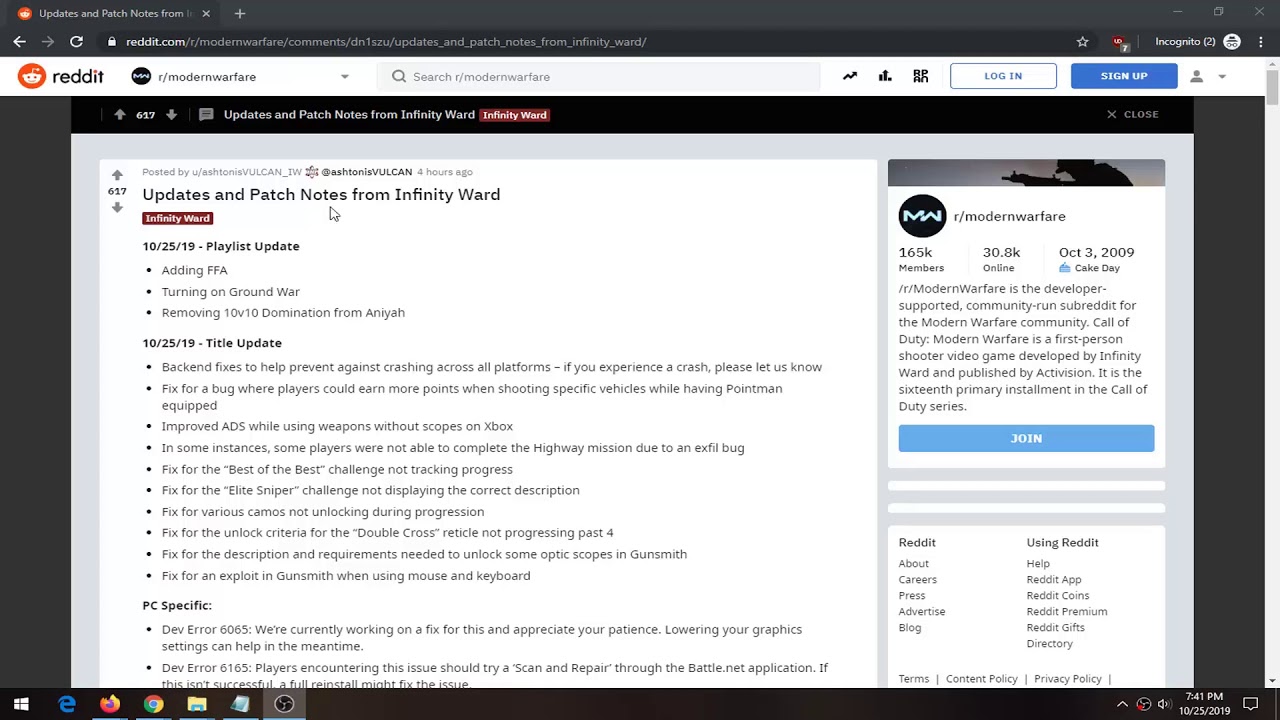 Call Of Duty Modern Warfare DEV ERROR 6165,6065 Troubleshoot/Fix [Tutorial]